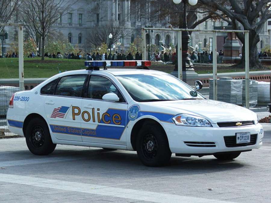 U.S. Capitol police car in the streets of Washington D.C. 22 November 2008 Autho