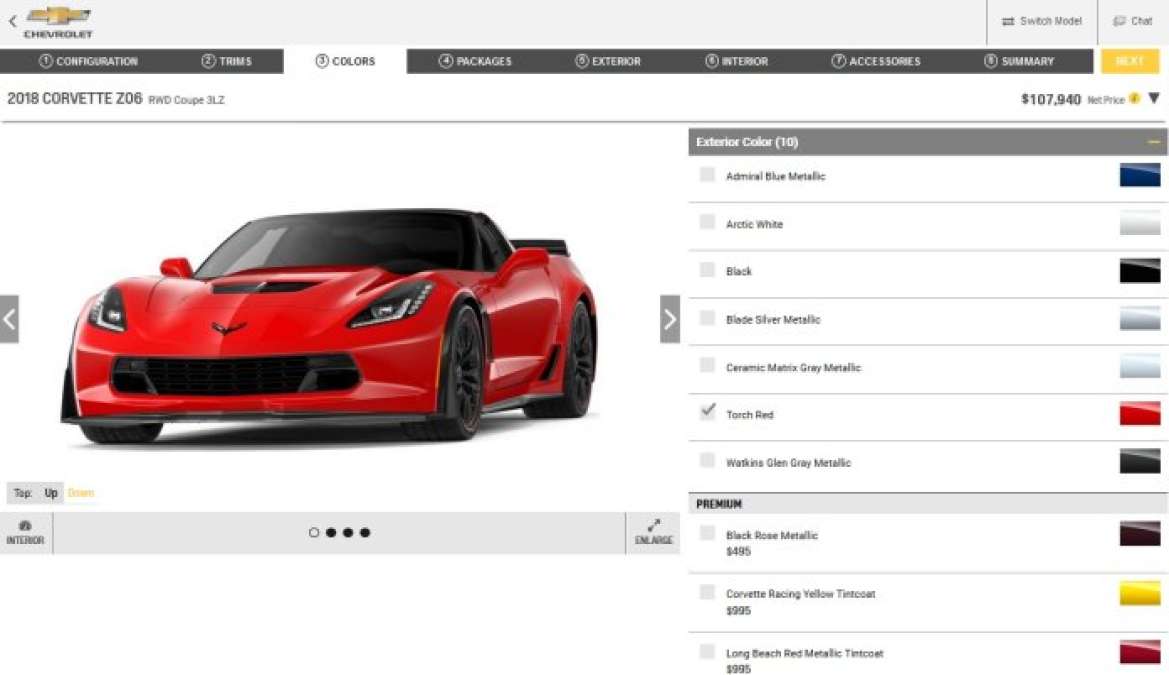 2018 Corvette Z06 Build page