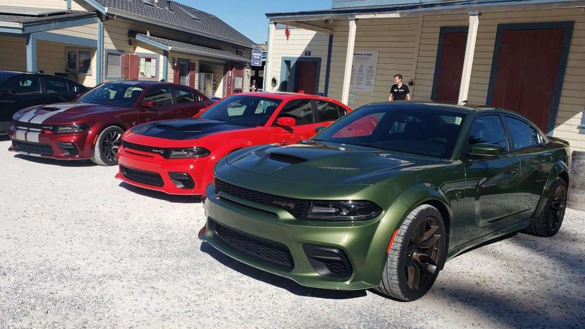 2020 Dodge Charger Widebody Test Cars in multiple colors