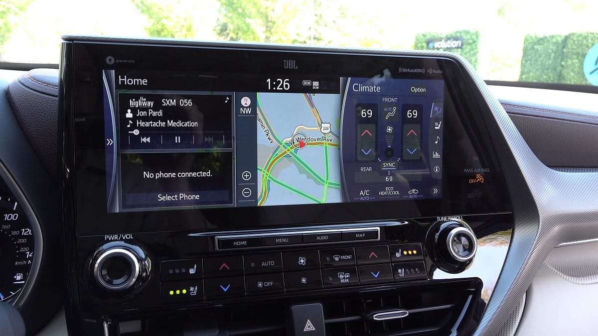 2020 Toyota Highlander Hybrid Limited Multimedia Touch Screen