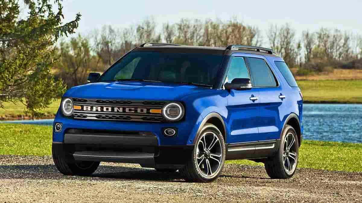 Rendering of the 2021 Ford Bronco Sport