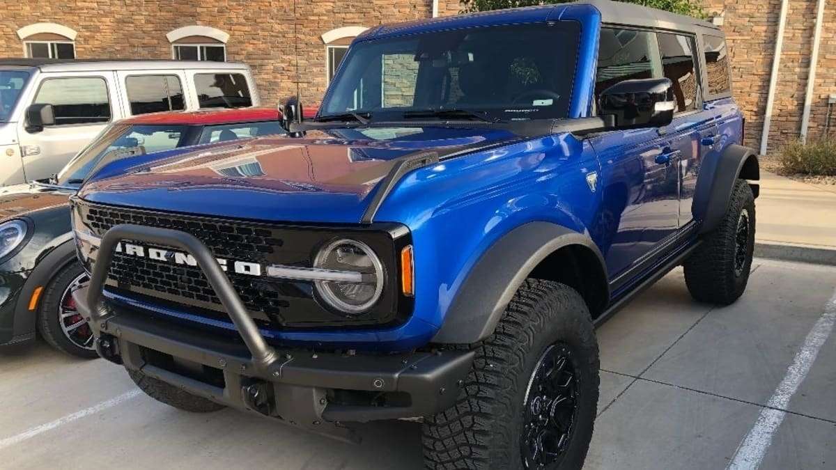 2021 Ford Bronco in the Colorado Rockies