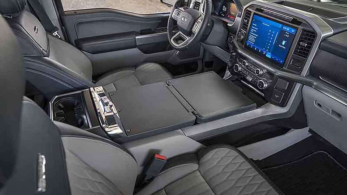 Fold Flat Work Surface in 2021 Ford F-150