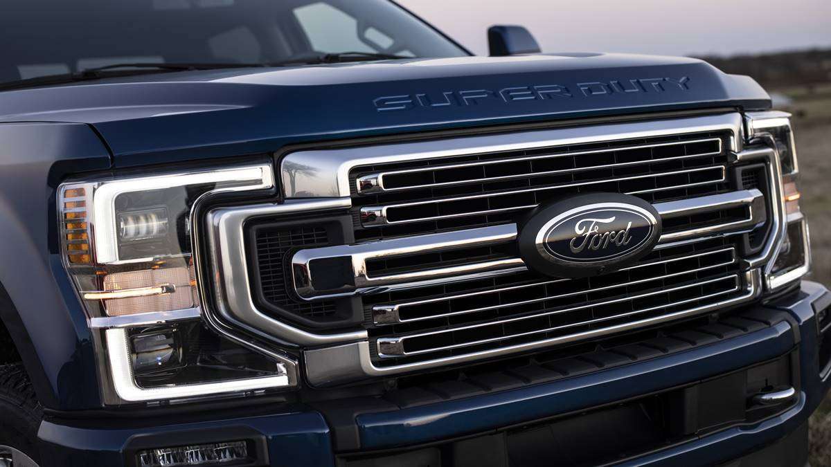 2022 Ford Super Duty dusk shot