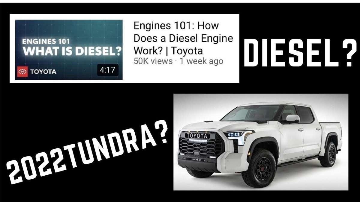 2022 Toyota Tundra diesel engine