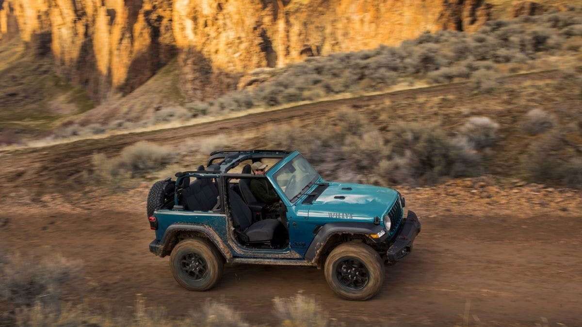2024 Jeep Wrangler in Bikini Blue
