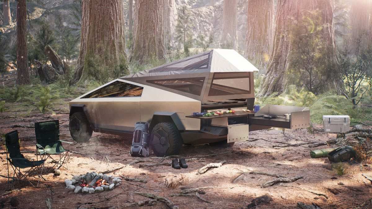 2024 Tesla Cybertruck Camping 
