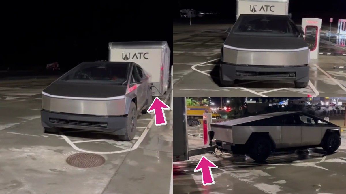 A new video of a Tesla Cybertruck Supercharging while towing a trailer shows why superchargers are so important for towing