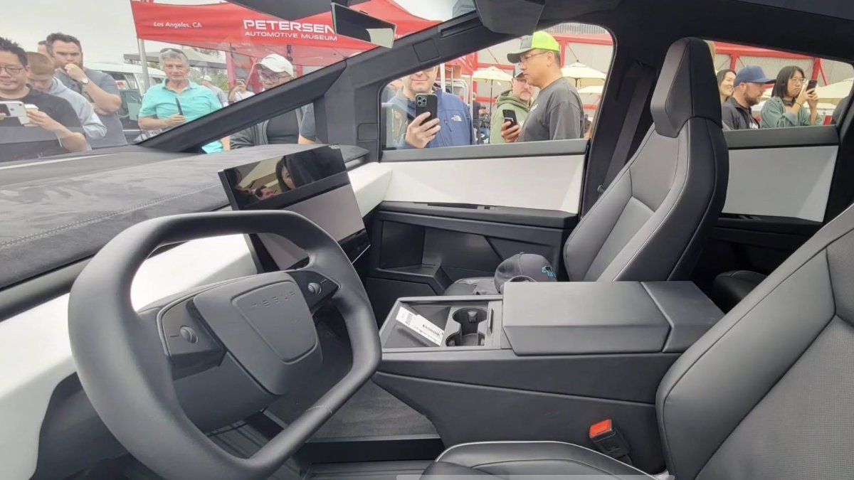 Tesla Cybertruck white interior