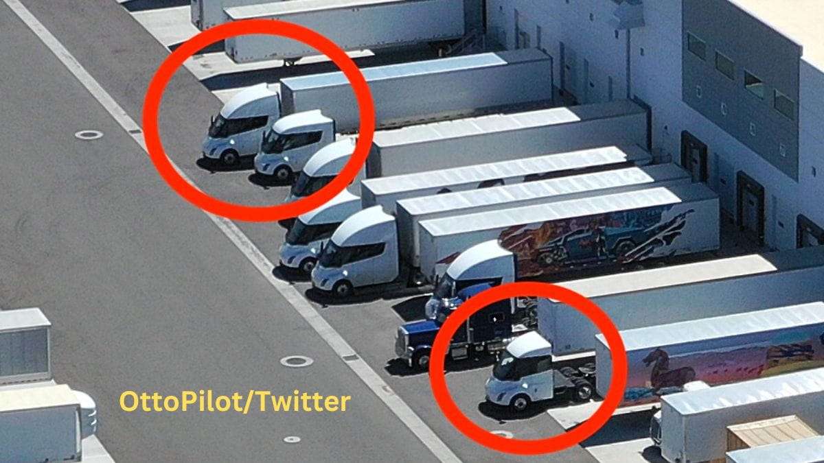 Tesla's Trio of Semi Trucks Spotted at Giga Nevada Unveiling New Designs and Features