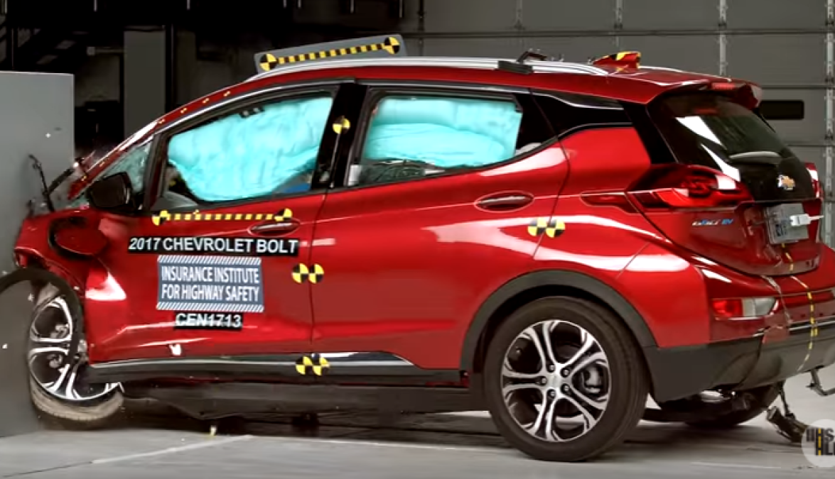 Why the Chevy Bolt cannot match the Toyota Prius Prime or Chevy Volt's safety rating.