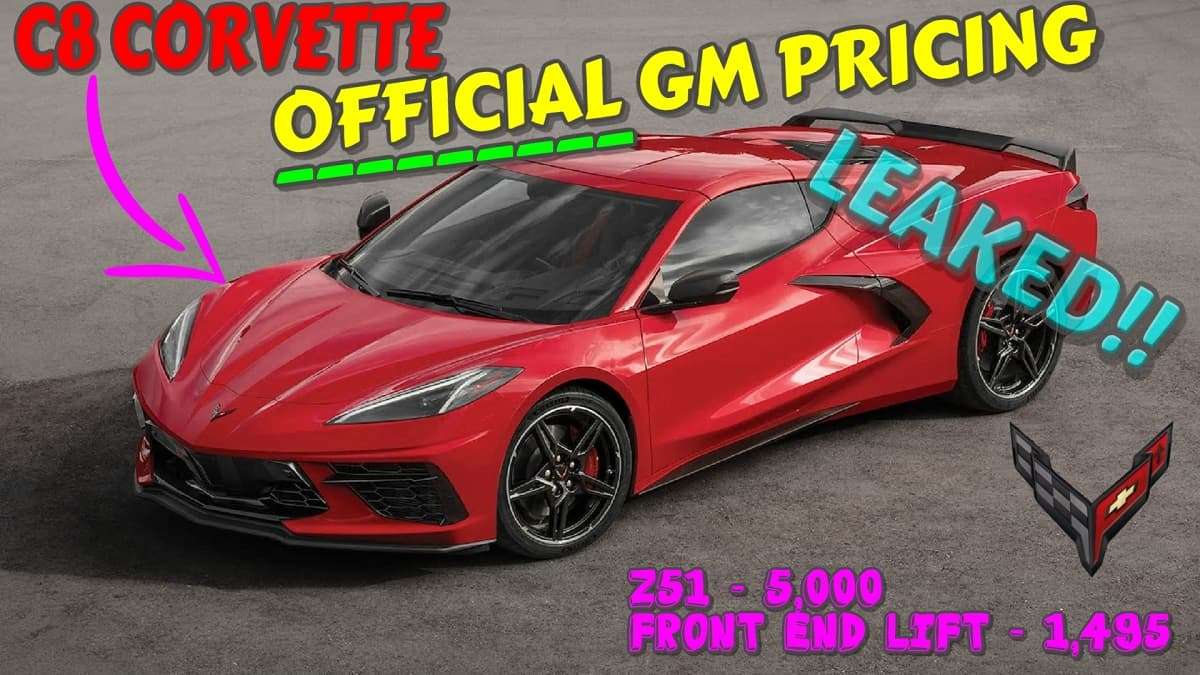 2020 Chevrolet Corvette Pricing Revealed