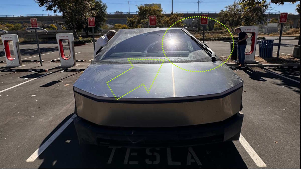 Tesla Cybertruck Windshield Wiper Is Still Huge: Here's How Much Coverage It Provides