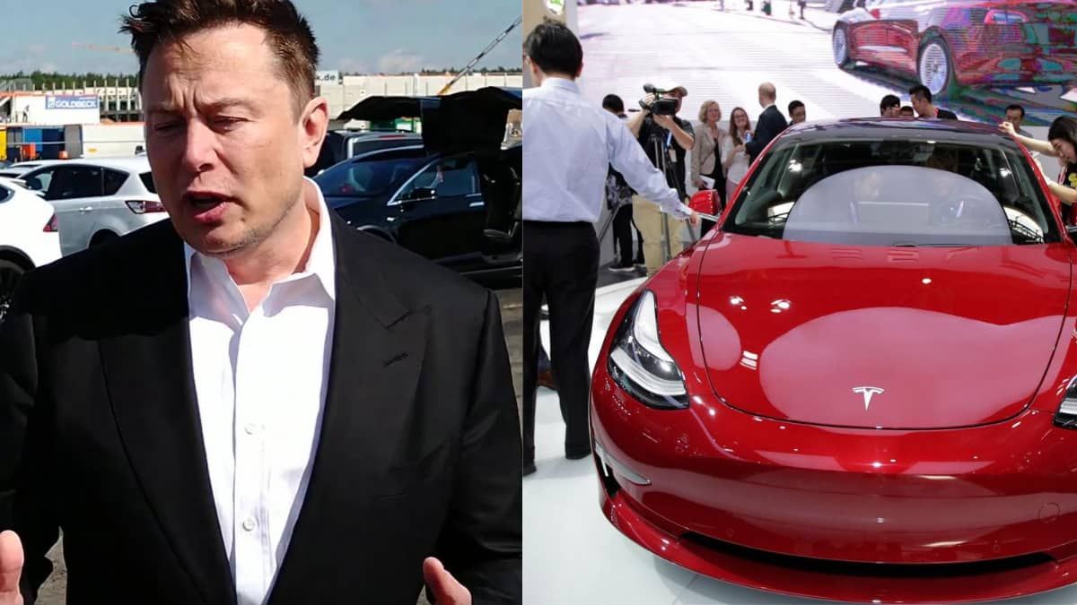 Elon Musk and Tesla Model 3 in China
