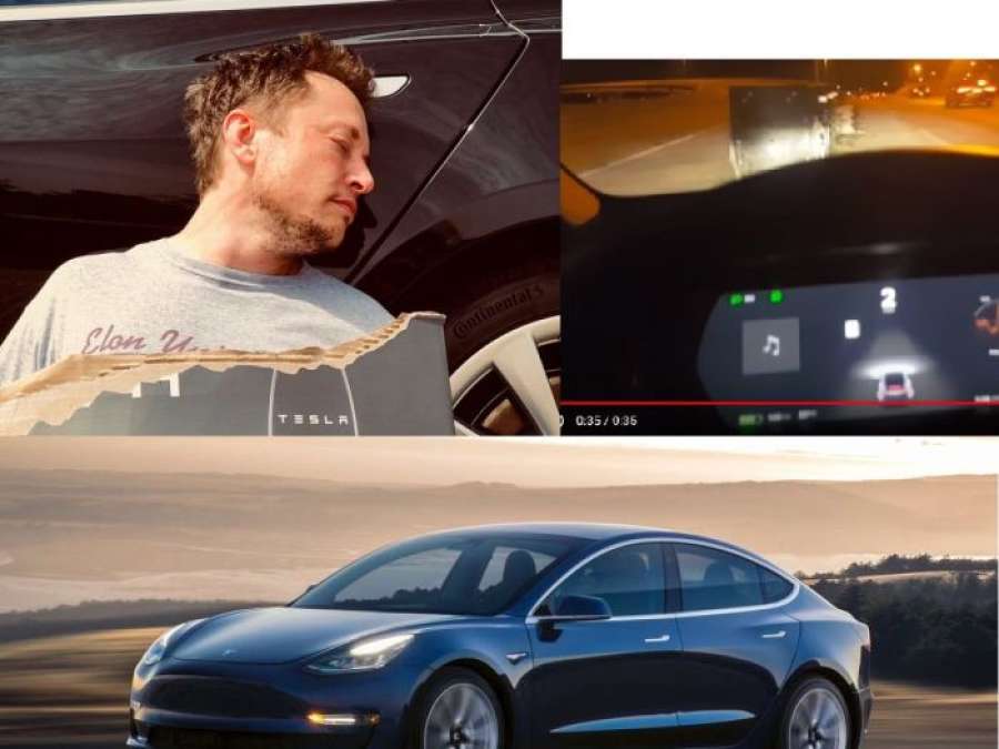 Elon Musk Sleeping at Tesla Factory