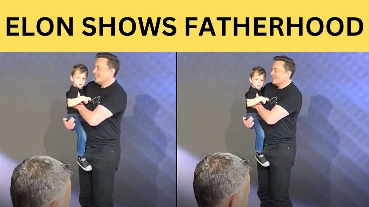 Elon Musk Shows Fatherhood in Action at Tesla Shareholder Meeting