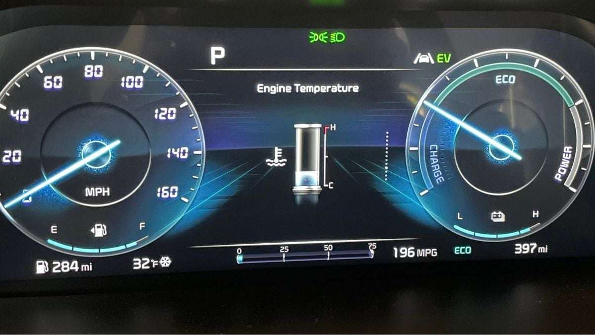 Kia Sorento engine temperature gauge