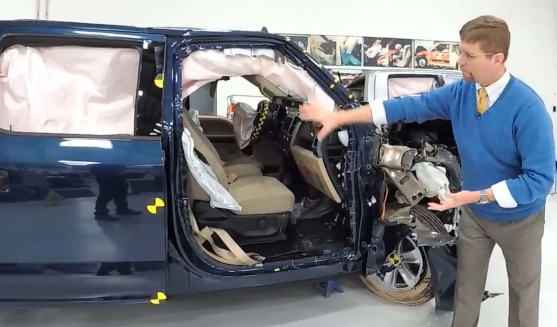 Ford's F-150 scored Good on IIHS test.
