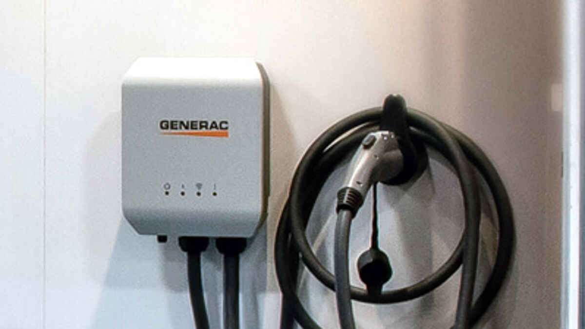 EV charger image courtesy of Generac