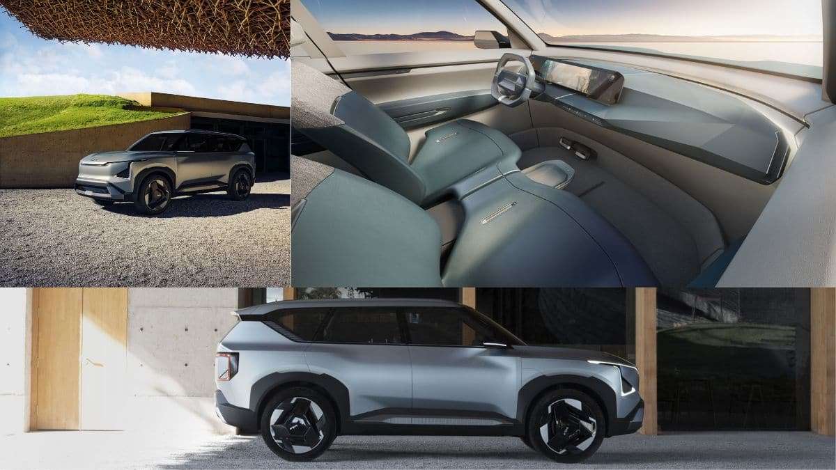 Kia EV5 concept (exterior, profile and interior views)