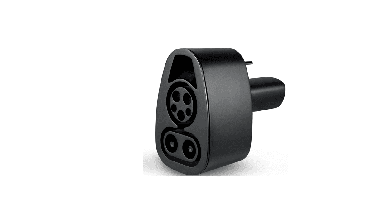 Image of CCS to Tesla DCFC adapter courtesy of Lectron. 