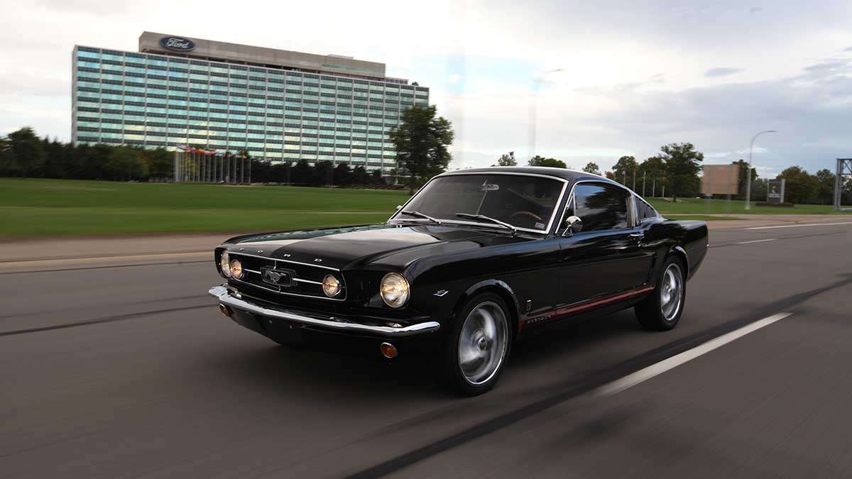 Millenials and 1965 Ford Mustang Black color
