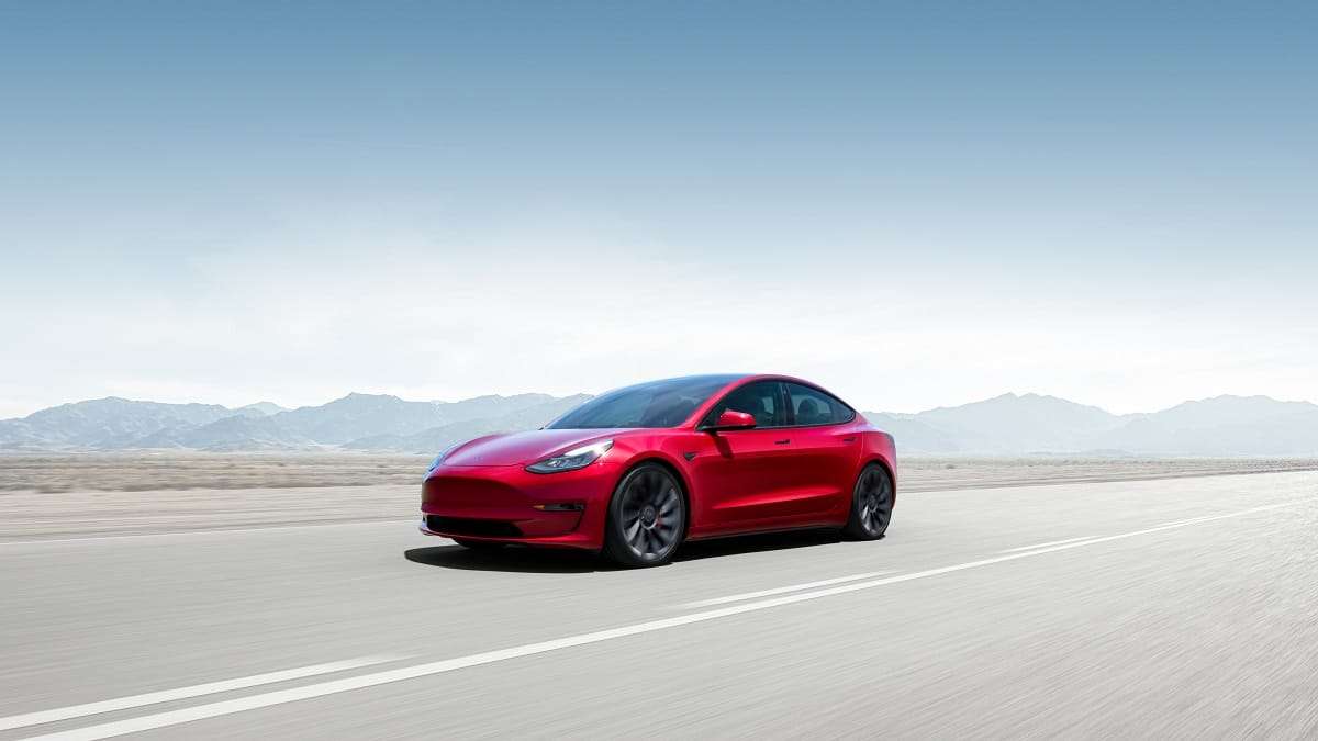 2024 Tesla Model 3 in red