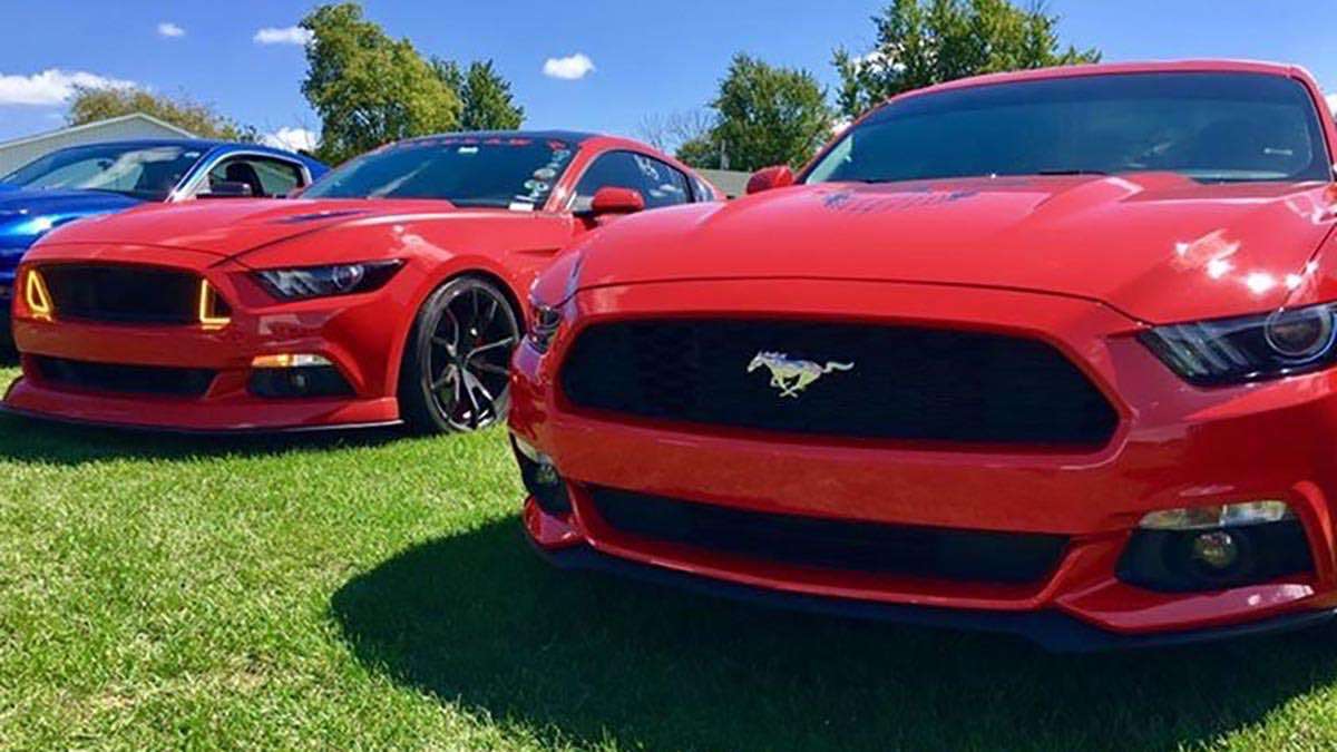 Ford Mustang Muscle car show