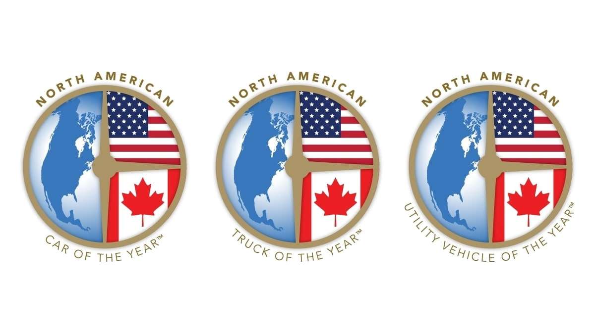 Image showing the logos for North American Car, Truck, and Utility of the year awards.
