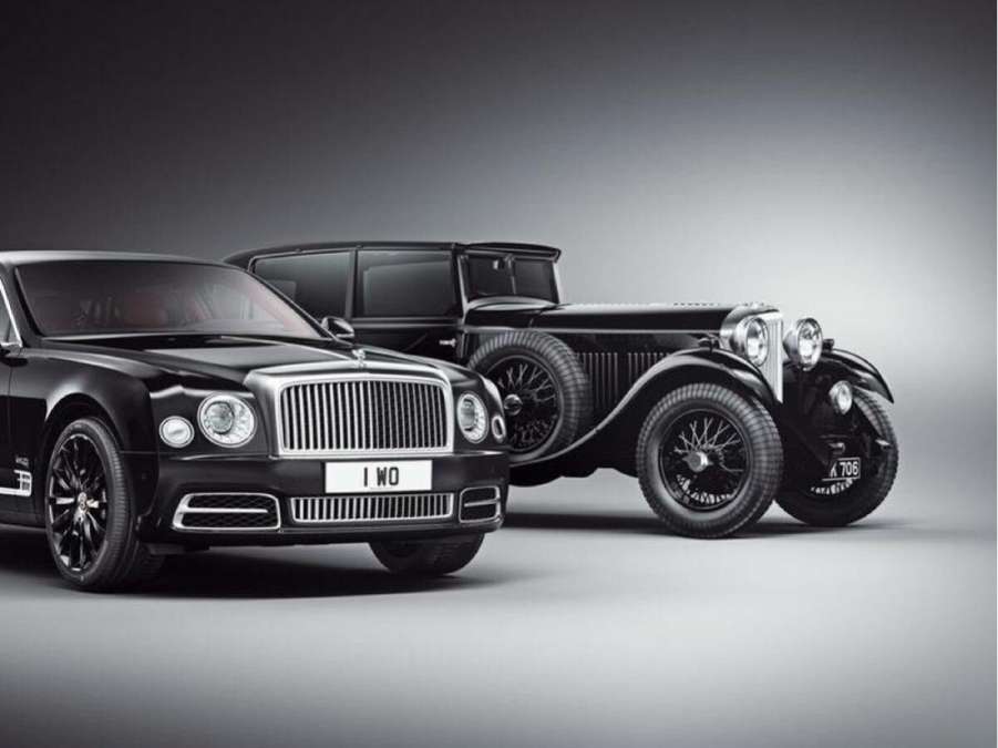 New and Old Bentley Cars