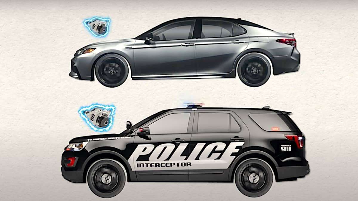 The Ford Interceptor is a Highly Modified Vehicle for Police Work