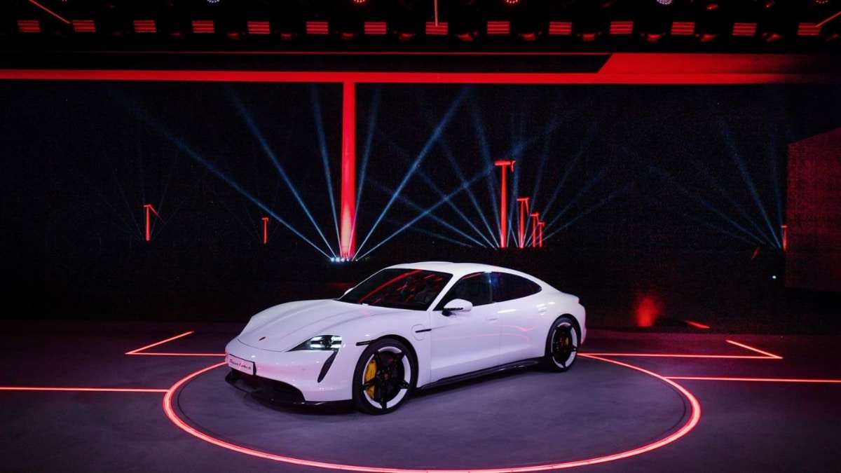 Porsche Taycan Auto Show Galllery