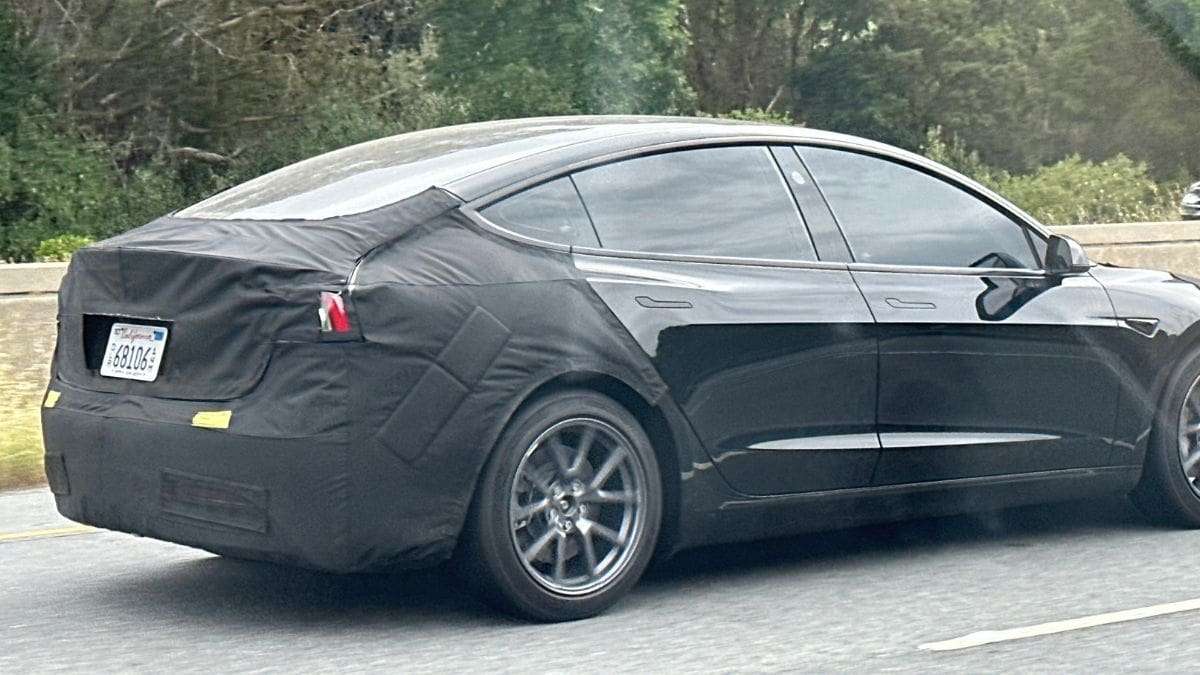 First photo of the Tesla Model 3 Highland project - GREEN DRIVE NEWS