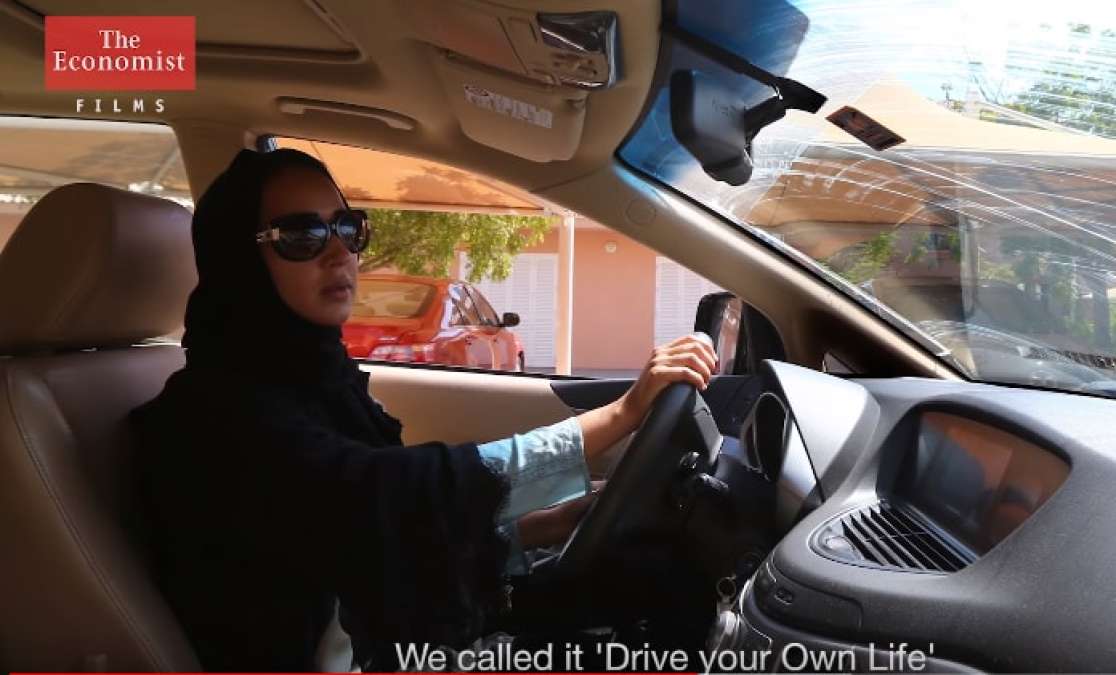 Saudi woman can now drive legally.