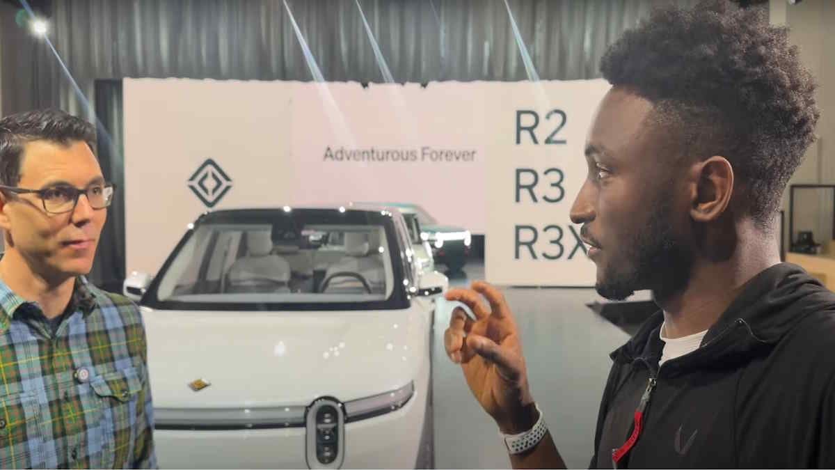 Should Tesla Fear Rivian? MKBHD Walks Through the R2 and R3 With CEO RJ Scaringe - More Affordable Vehicles To Compete With Tesla
