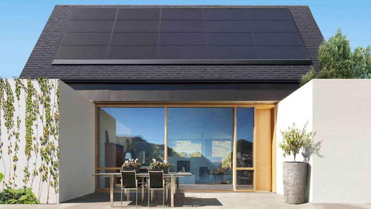 Tesla solar roofing