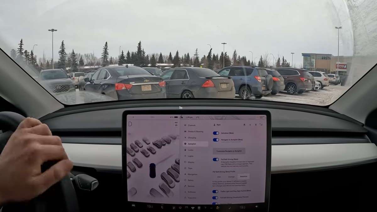 Tesla's 360 Degree Parking View With FSD Beta 10.69.25
