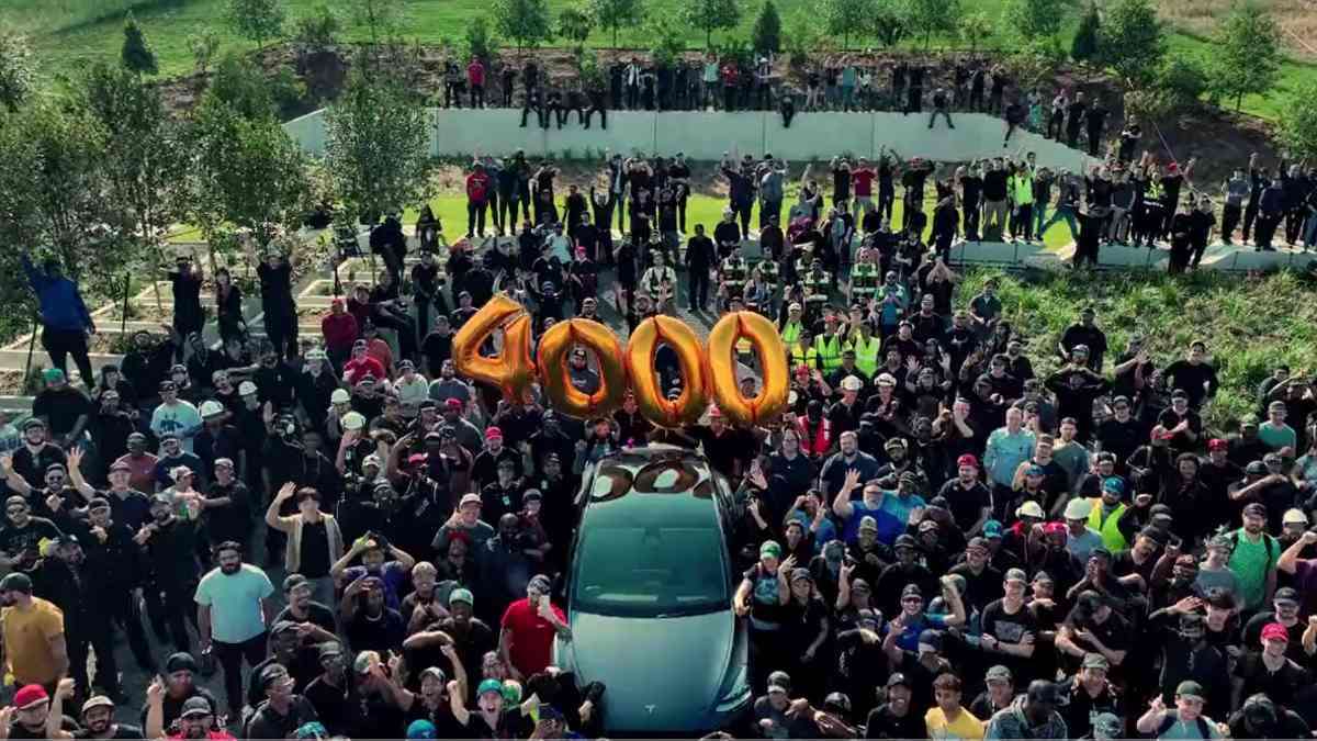 Tesla Giga Texas 4000 Celebration