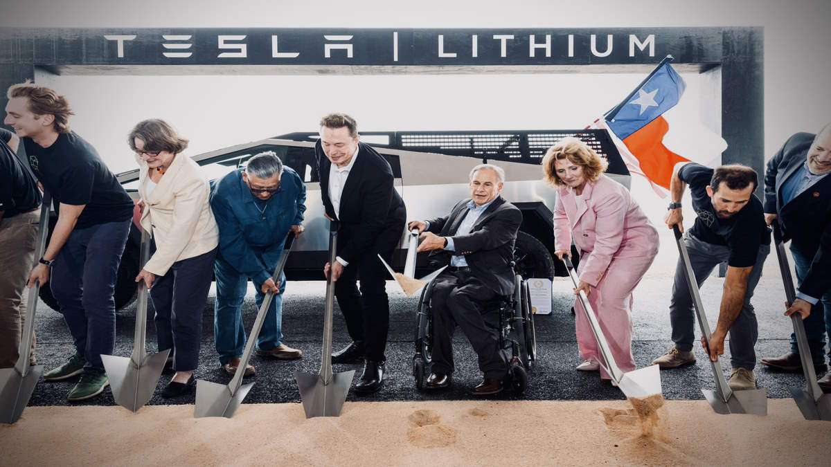 Tesla Has Ground Breaking Ceremony In Texas for Lithium Processing Factory: Supplying 1 Million Vehicles Or More