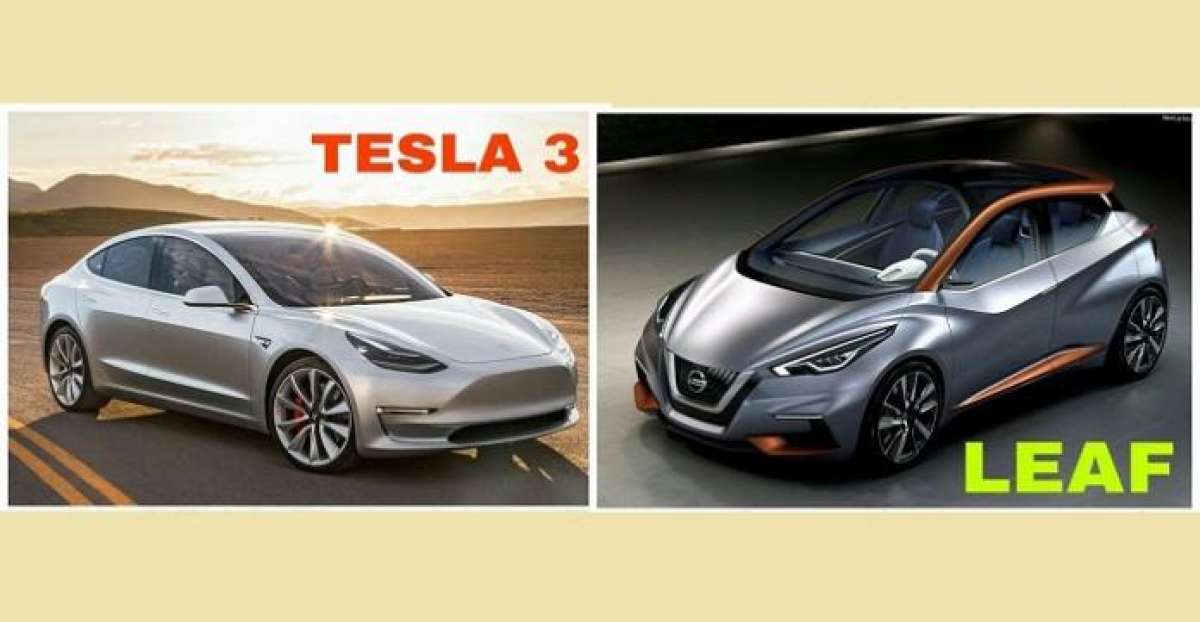 Tesla Model 3 vs 2018 Nissan Leaf