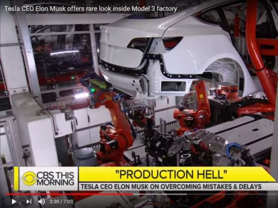 Tesla Production Robots