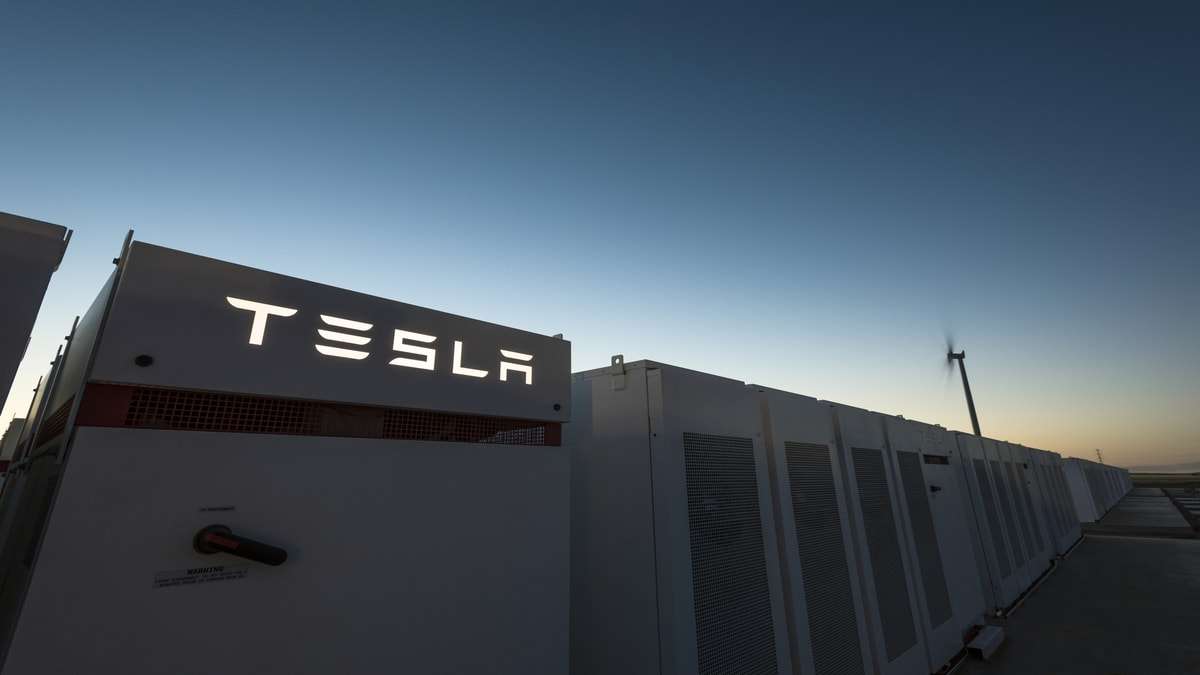 One of Tesla's current energy storage plants in SA