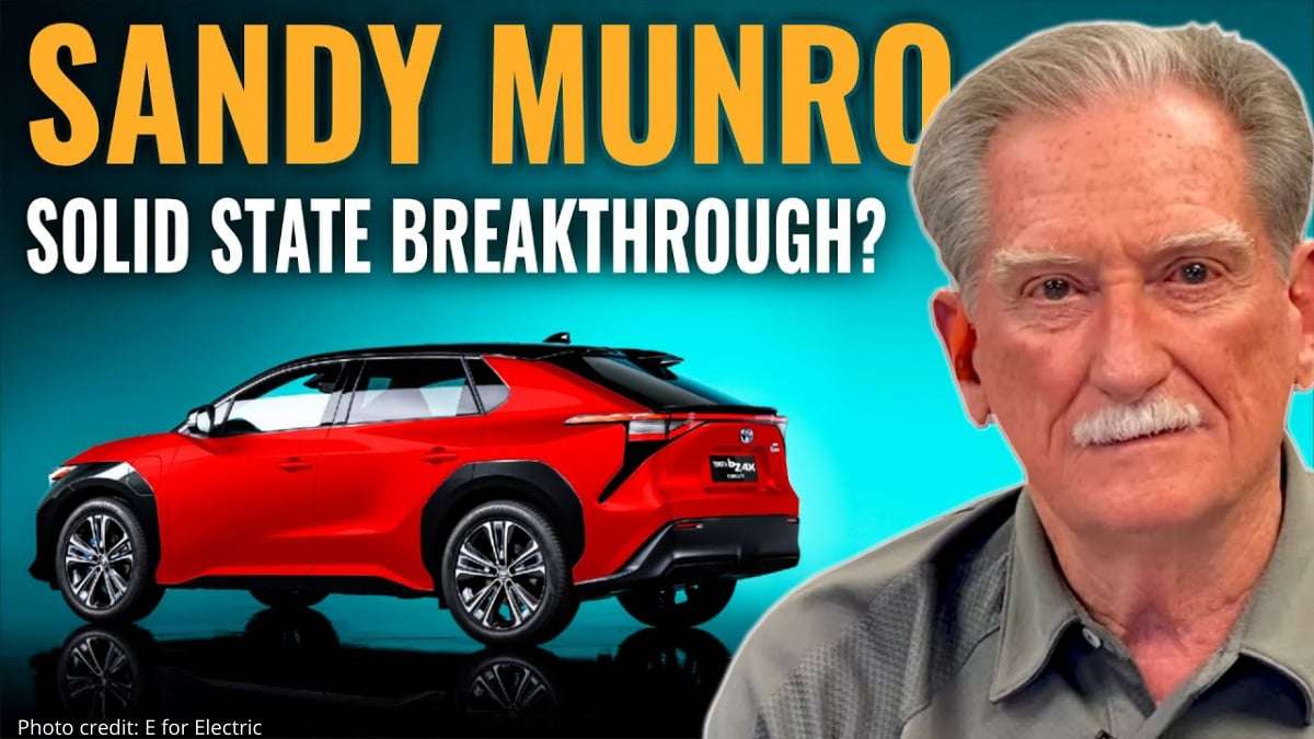 Sandy Munro and Toyota Solid State battery Technology 