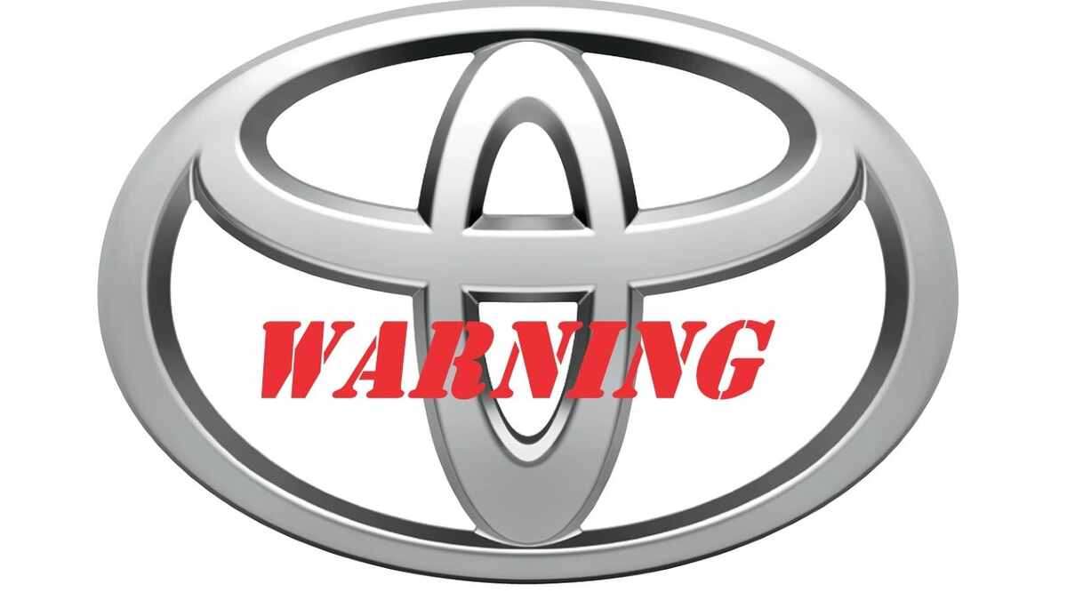 Used Toyota Shopper Warning