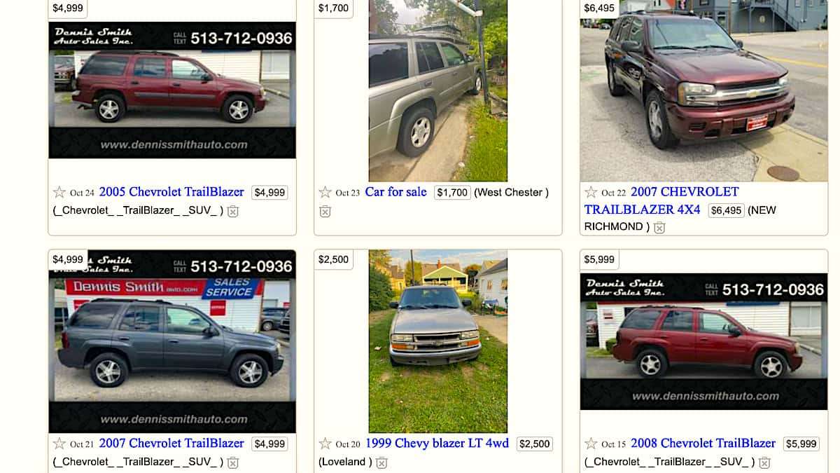 Used Cars on Facebook Marketplace and Craigslist to Avoid