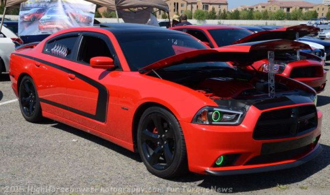 red and black charger rt