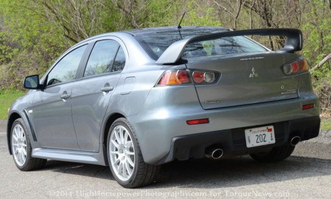 evo x rear road