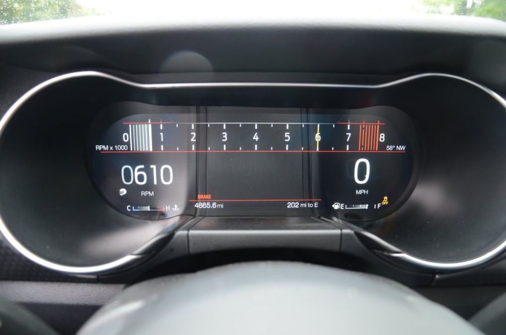 Mustang Gauges Track Mode