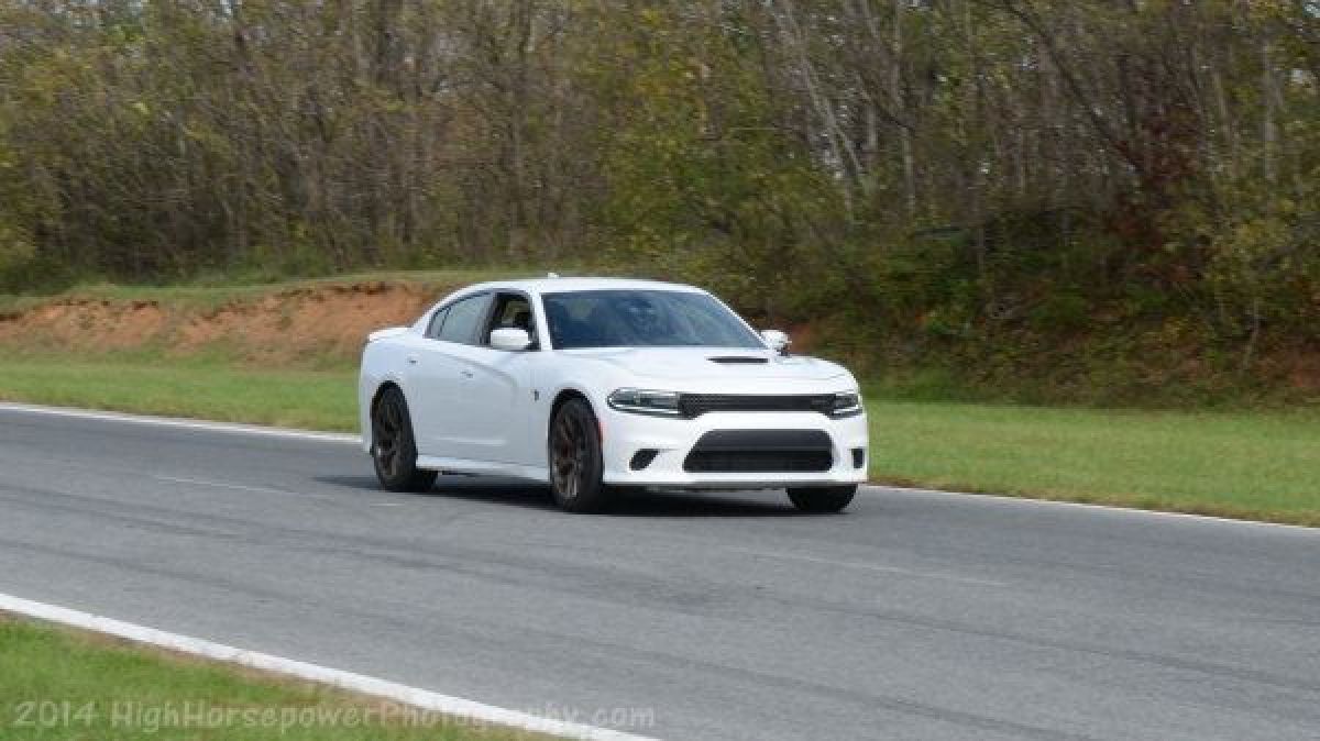 hellcat charger on track