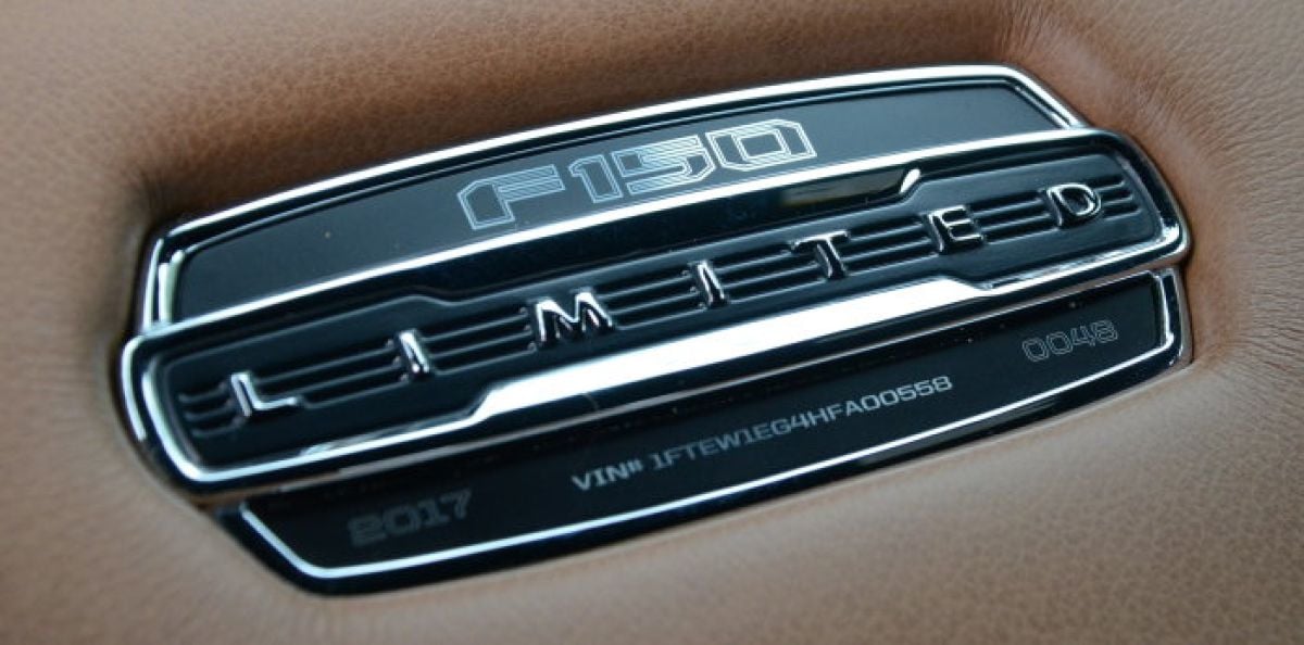 F150 Limited badge